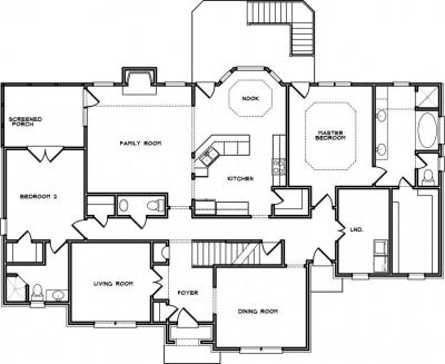 Home Plan - Main Level