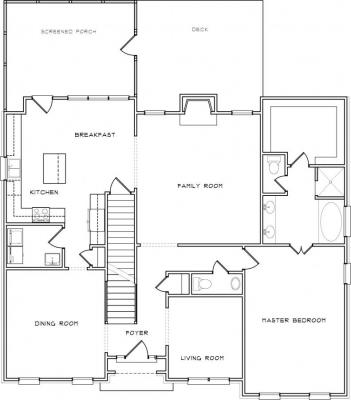 Home Plan - Main Level