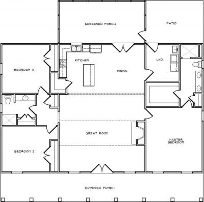 Home Plan - Main Level