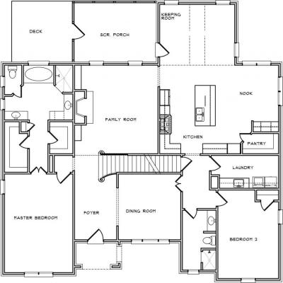 Home Plan - Main Level