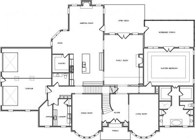 Home Plan - Main Level