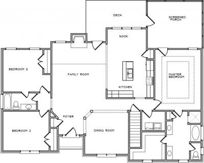 Home Plan - Main Level