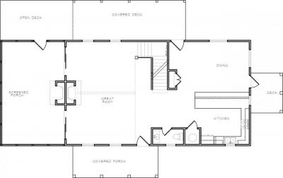 Home Plan - Main Level