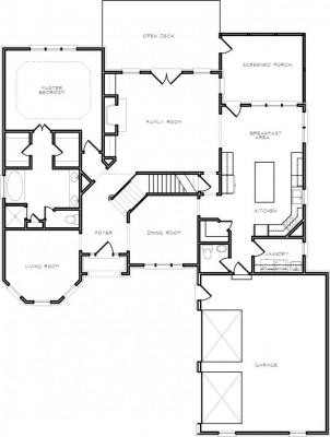 Home Plan - Main Level