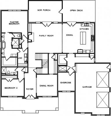 Home Plan - Main Level