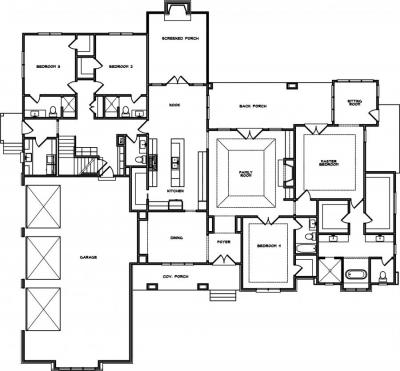 Home Plan - Main Level