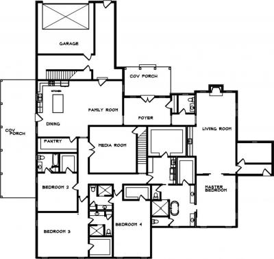 Home Plan - Main Level