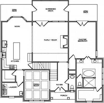 Home Plan - Main Level